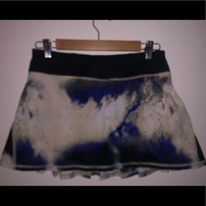 lululemon tennis skirt - blue black and white